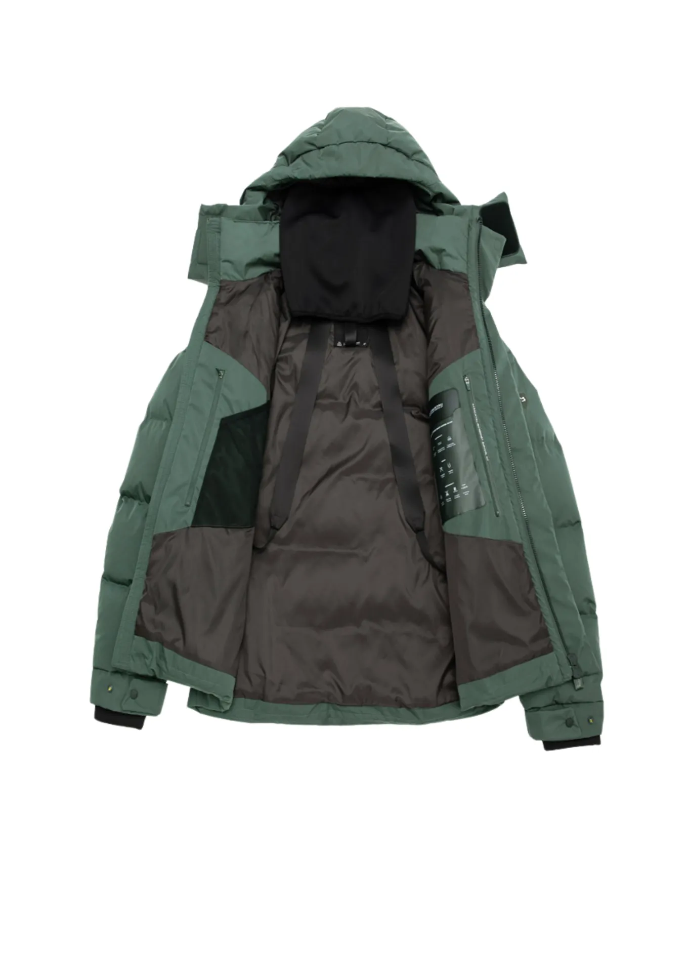 Krakatau Quilted Powder Touch Hip Length Coat (Matt Teal)