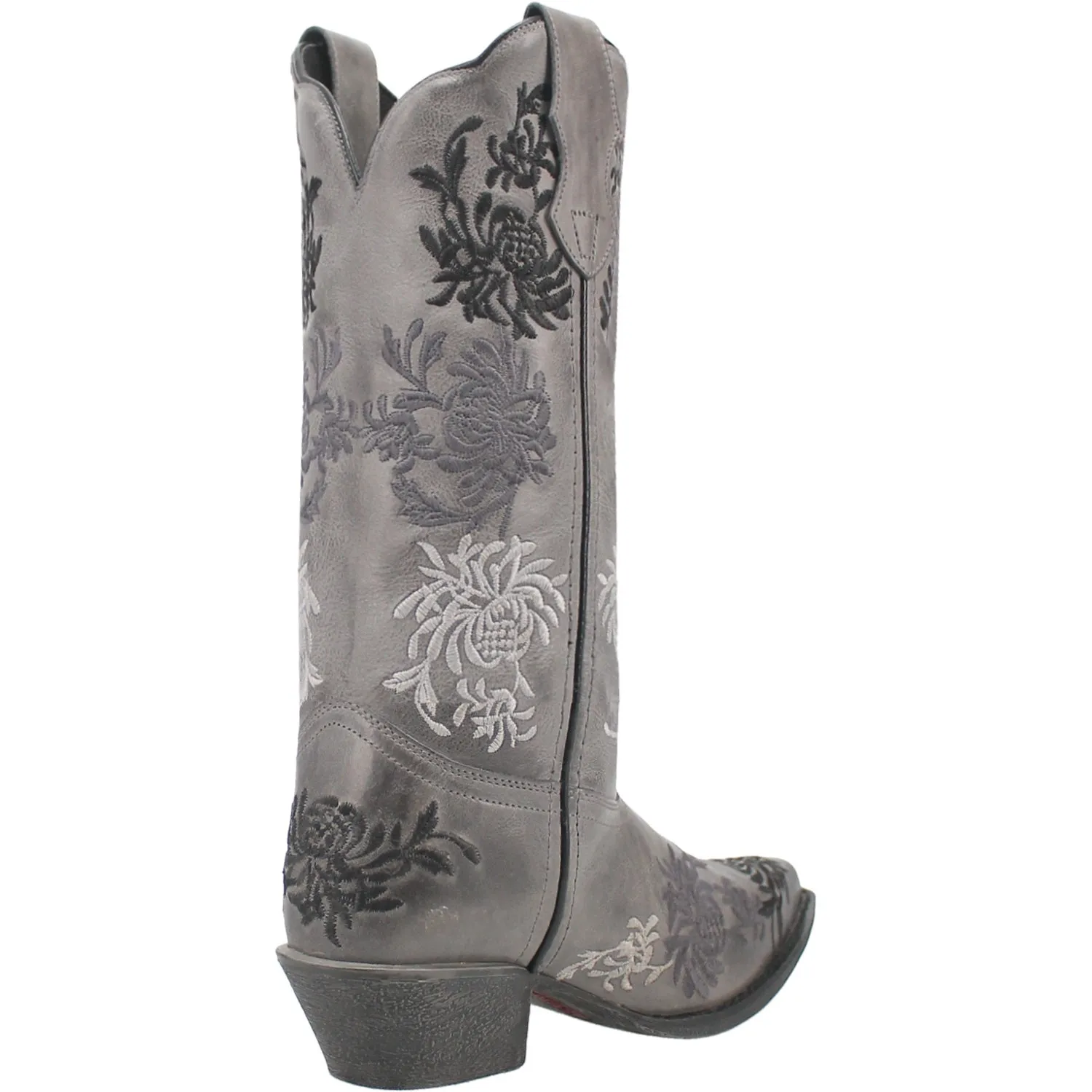 Laredo Womens Sylvan Grey Leather Cowboy Boots 6.5 M