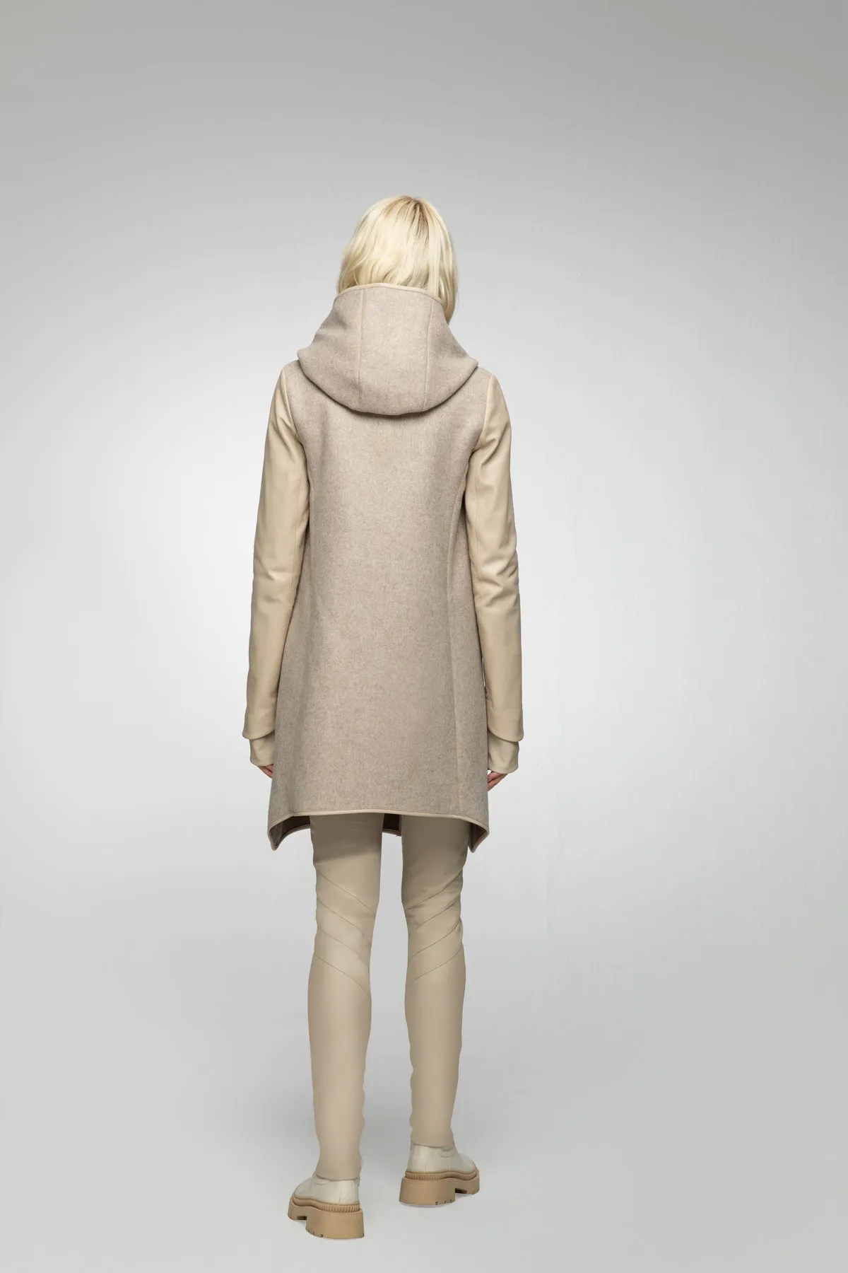 Lea - Latte Wool Coat