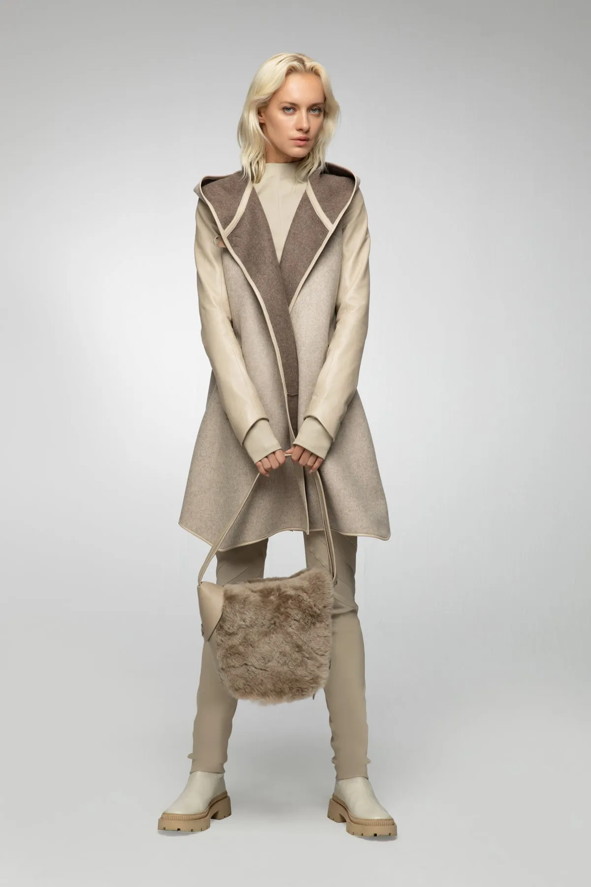 Lea - Latte Wool Coat