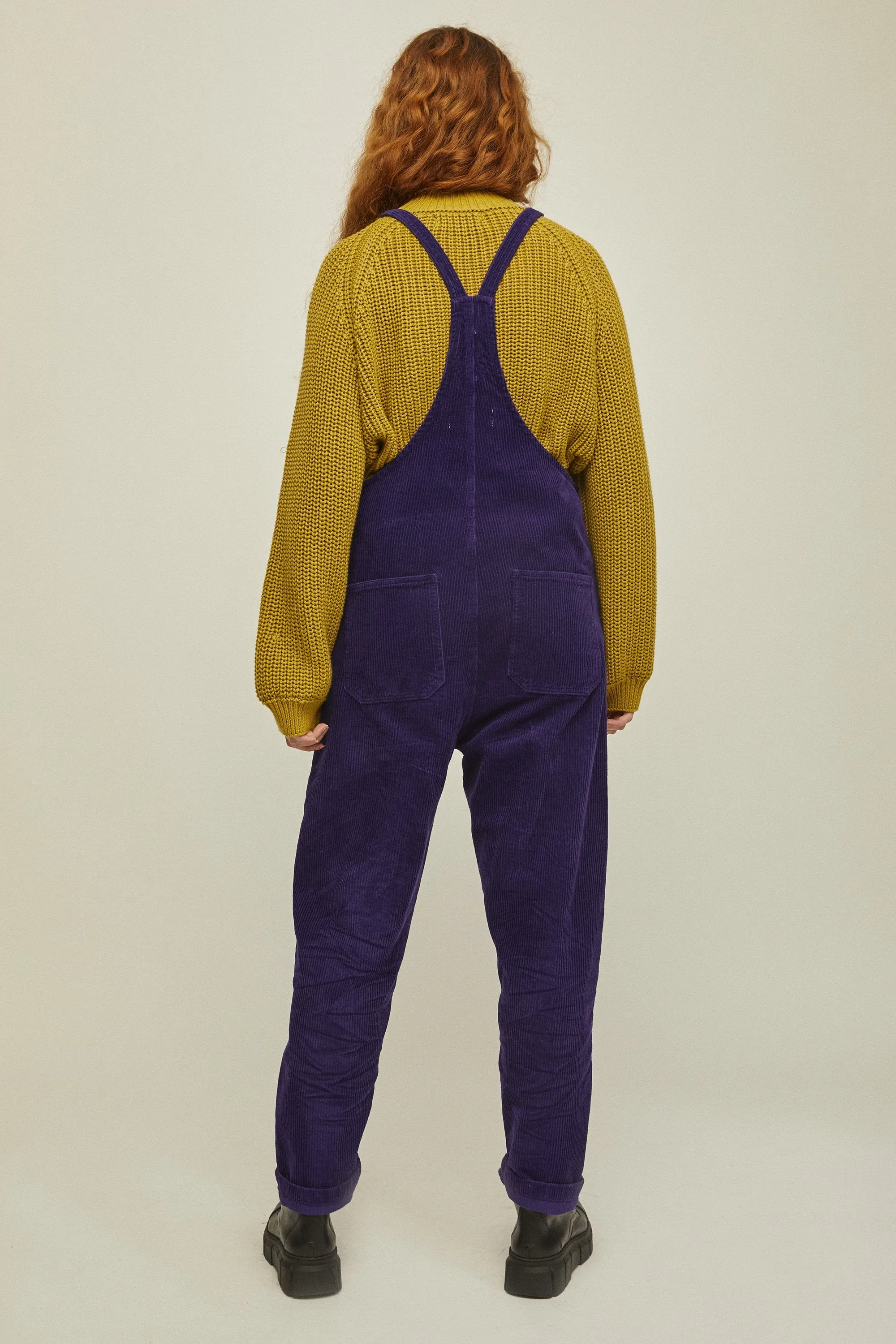 luan corduroy overall purple