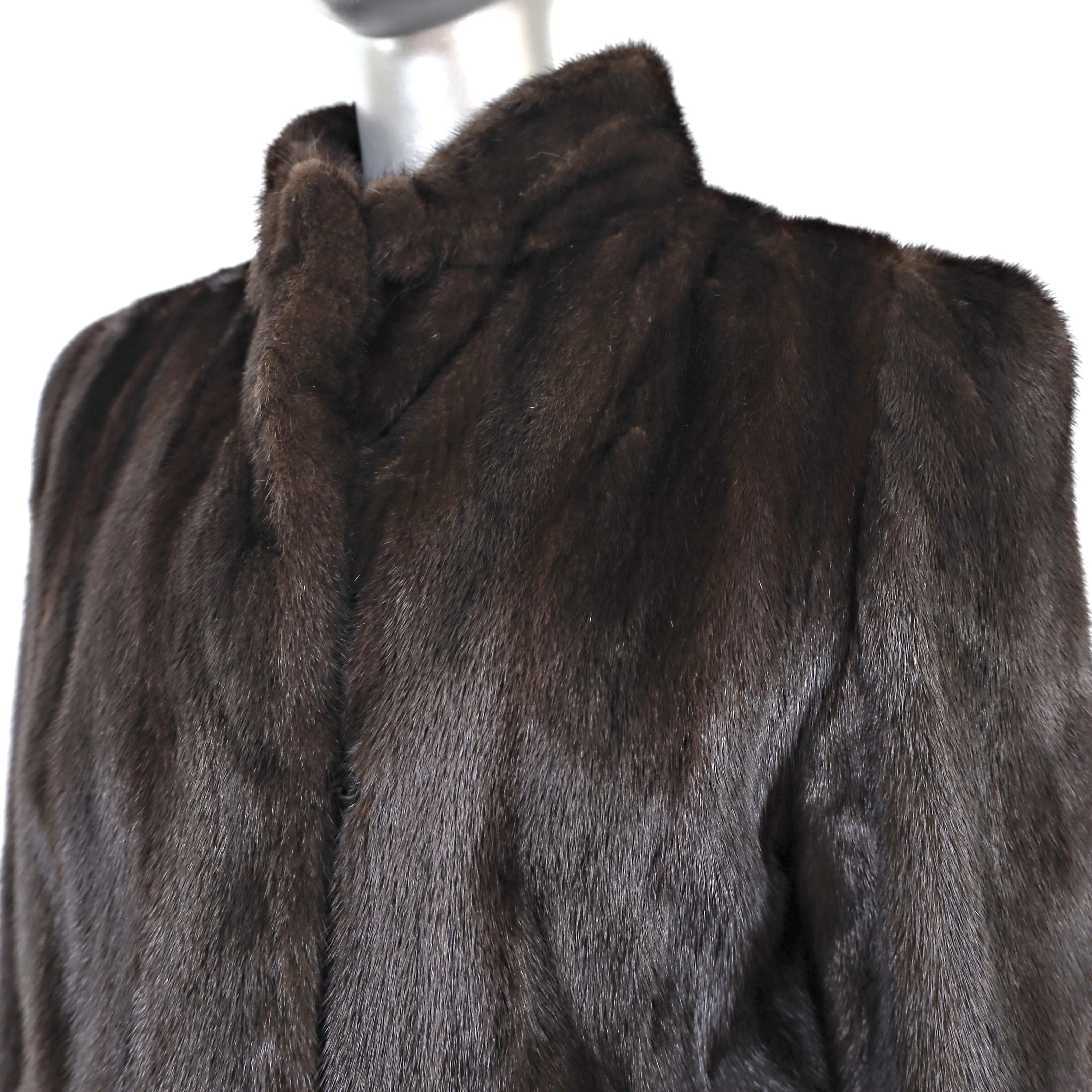 Mahogany Mink Coat- Size S-M