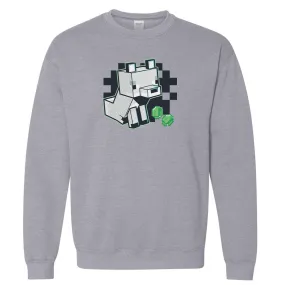 Minecraft Arctic Fox Fleece Crewneck Sweatshirt