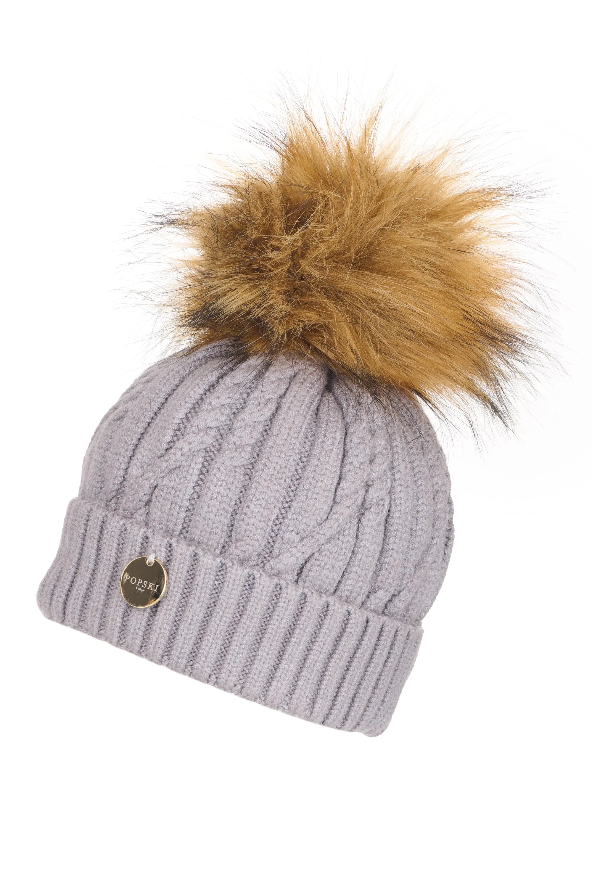 Mini Fleece Lined Pom Pom Hat