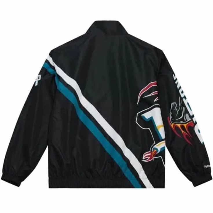 Mitchell & Ness NBA Detroit Pistons Exploded Logo Warm Up Jacket (Black)