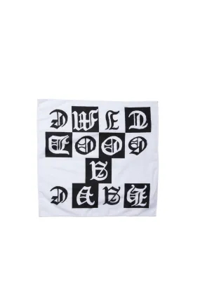 NEW OLD LOGO BANDANA WHITE