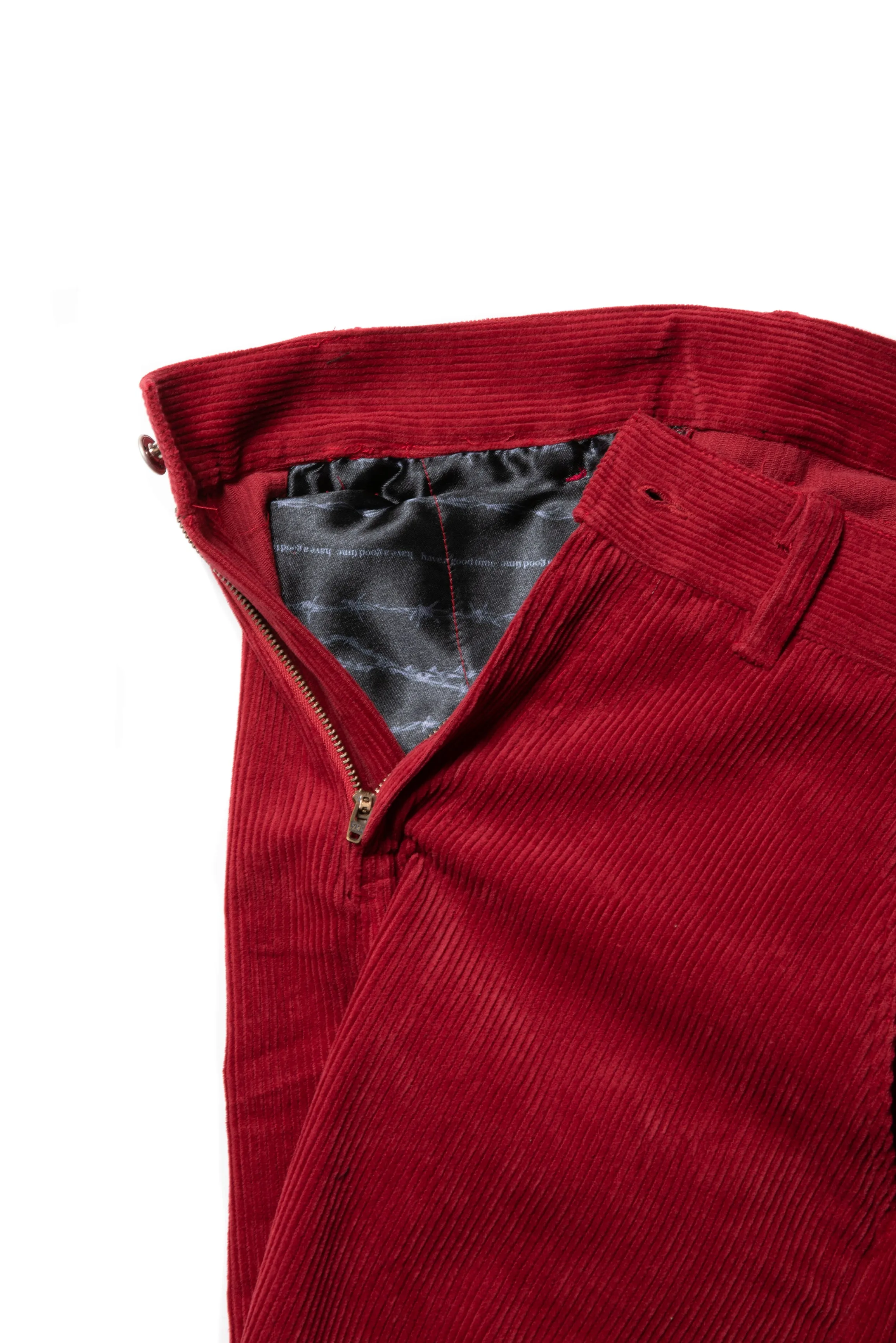 OLD LOGO CORDUROY PANTS RED