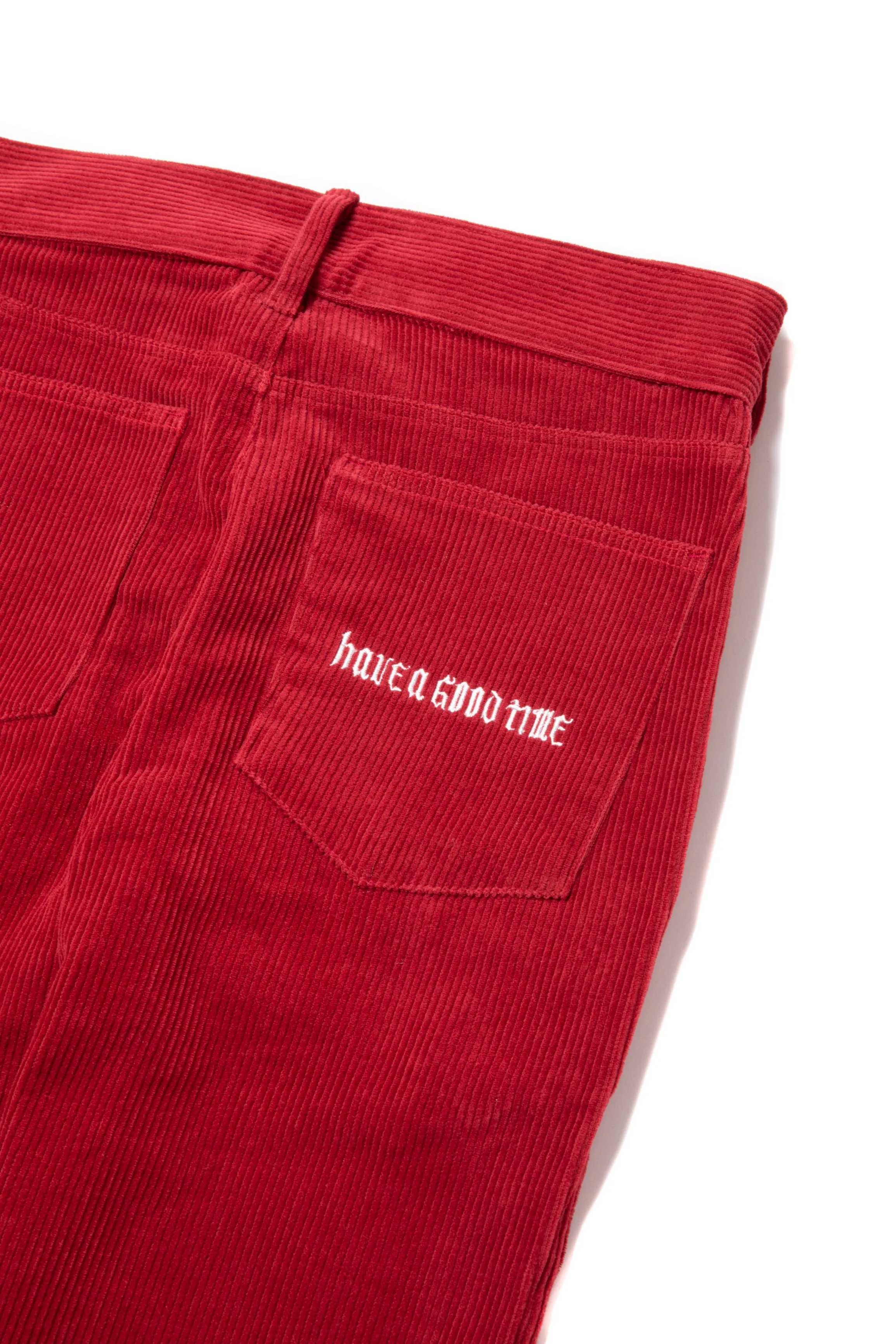 OLD LOGO CORDUROY PANTS RED