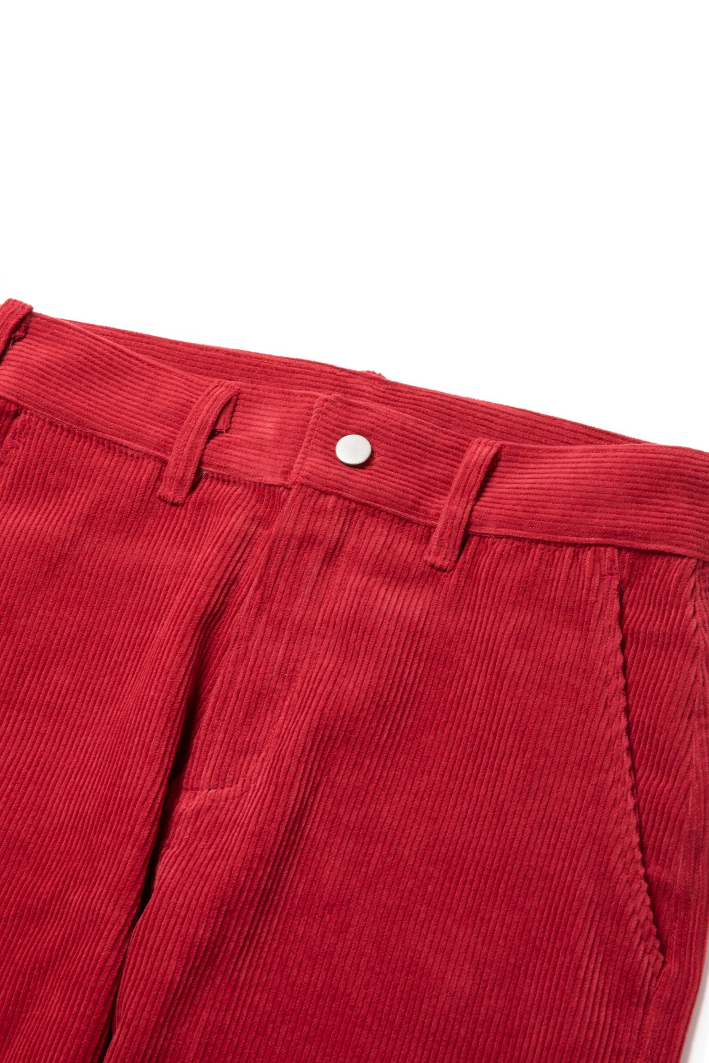 OLD LOGO CORDUROY PANTS RED