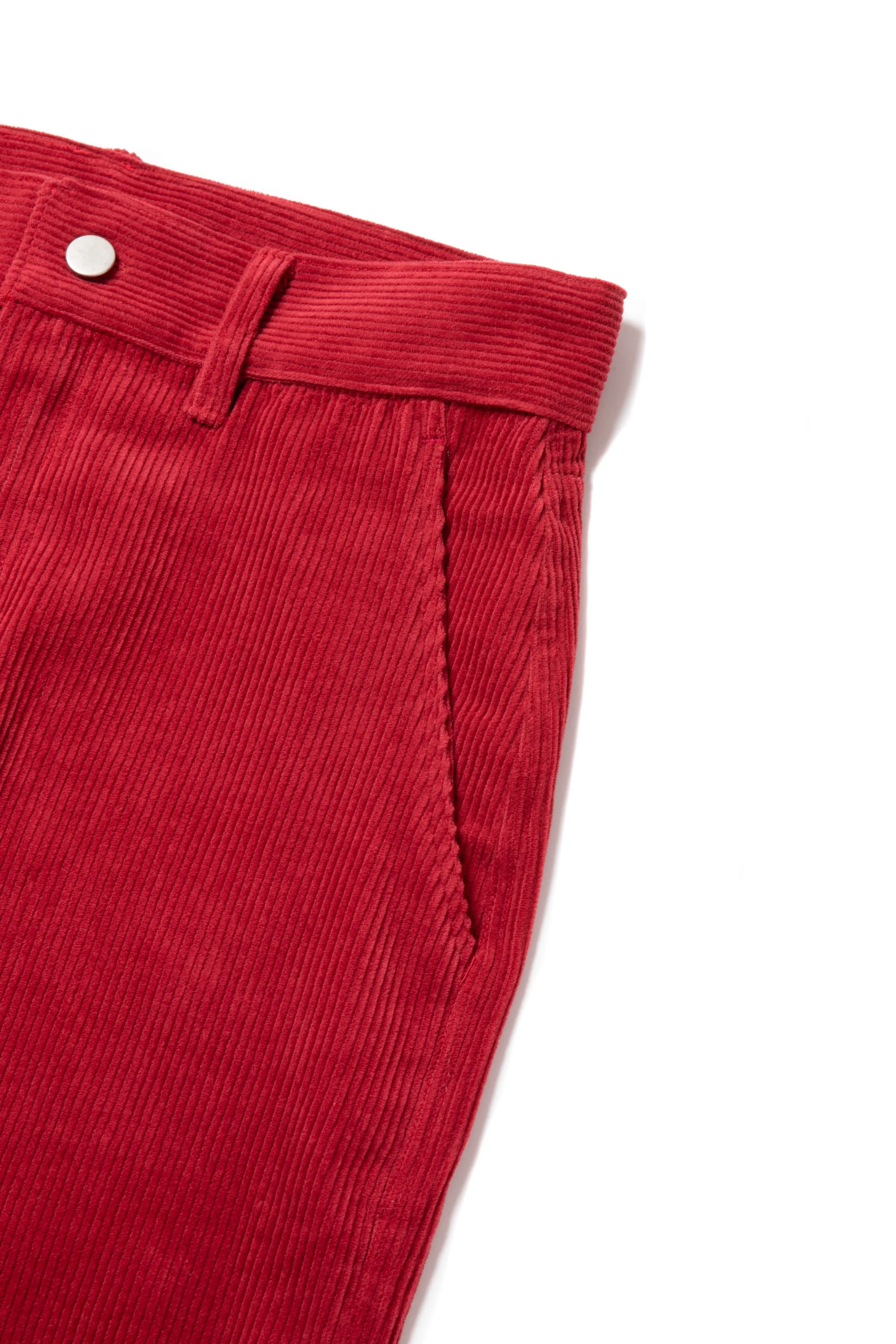 OLD LOGO CORDUROY PANTS RED