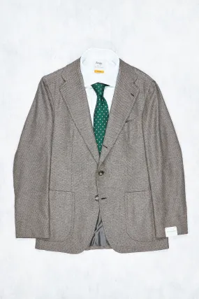 Orazio Luciano Grey/Beige Weave Wool Sport Coat