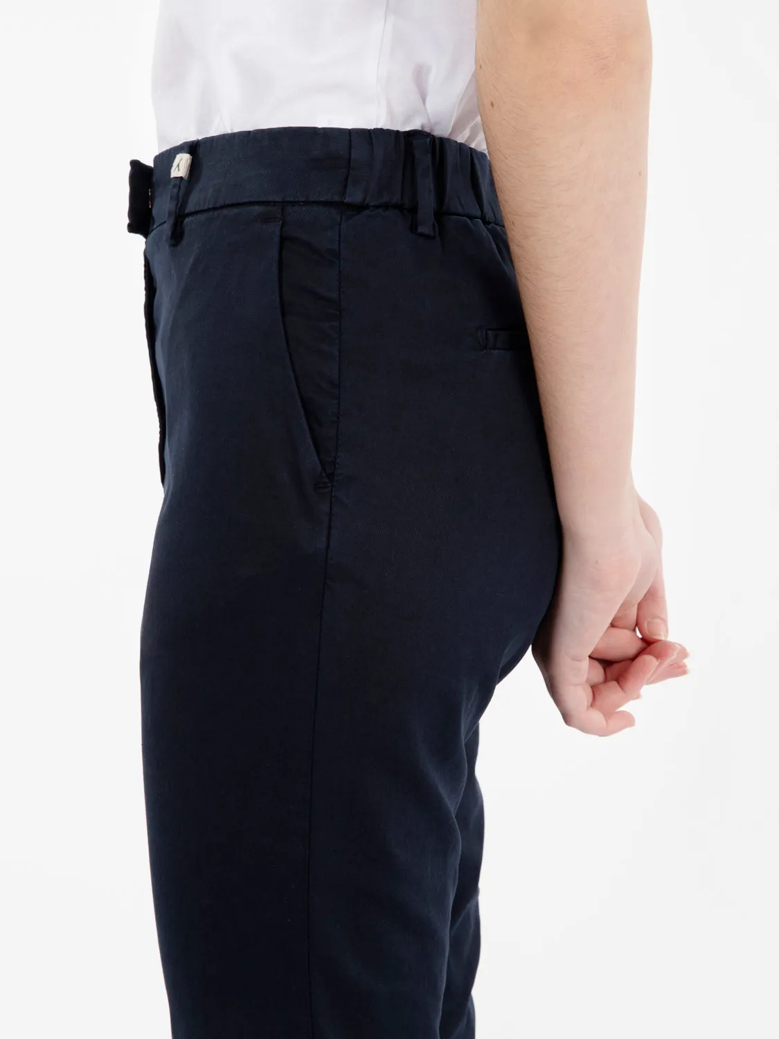 Pantaloni chino navy