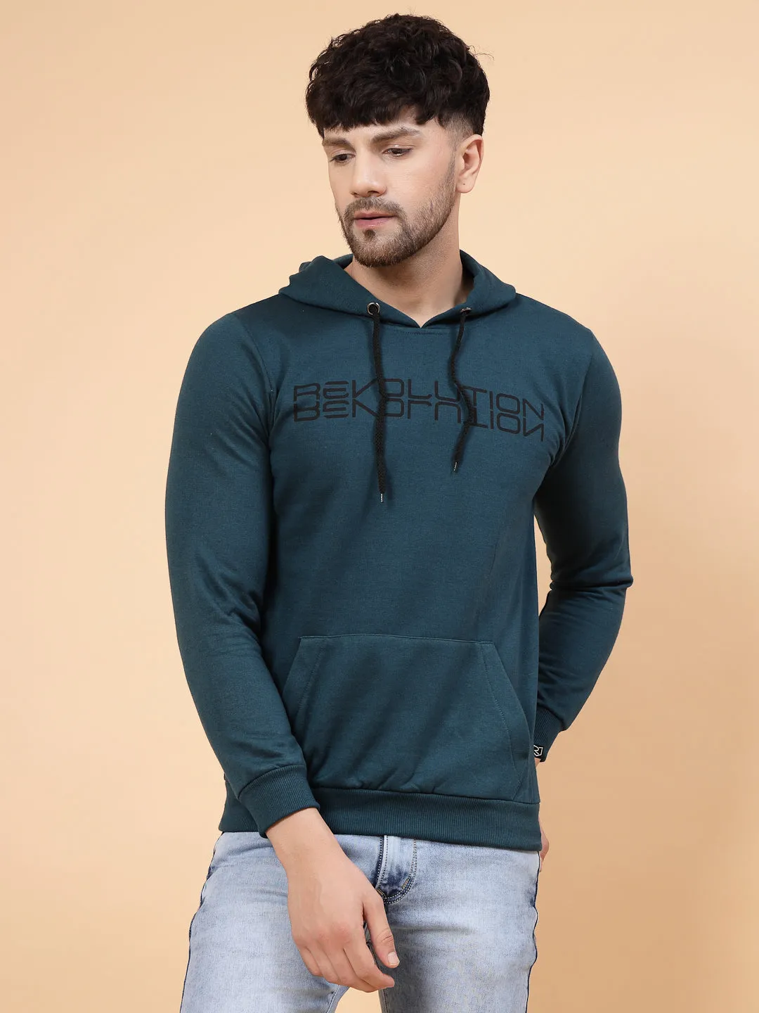 Printed Hooded Fleece Sweatshirt