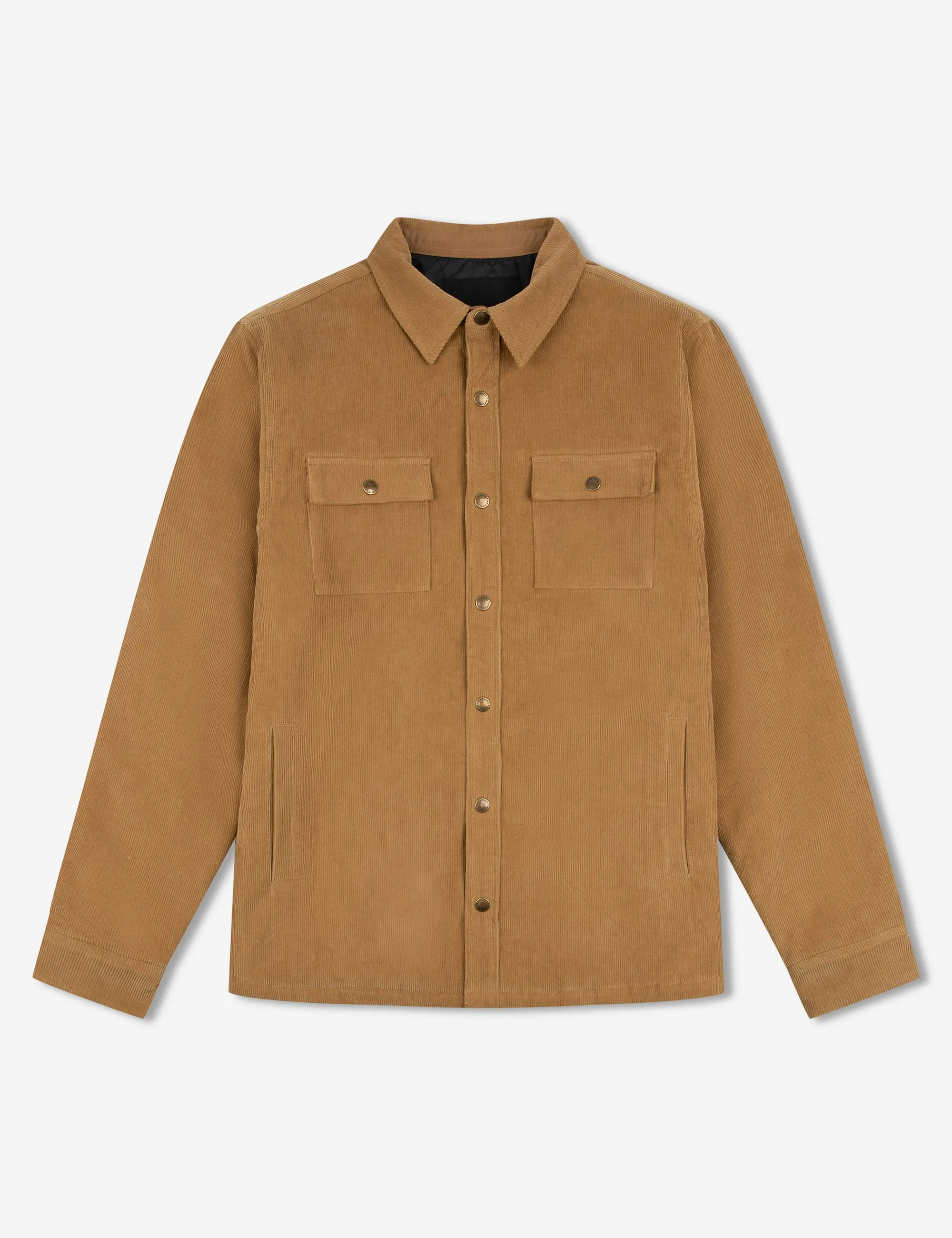 Quilted Cord Jacket - Camel