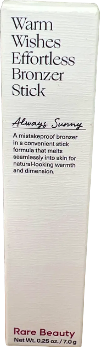 Rare Beauty Warm Wishes Effortless Bronzer Stick Always Sunny 7.0g