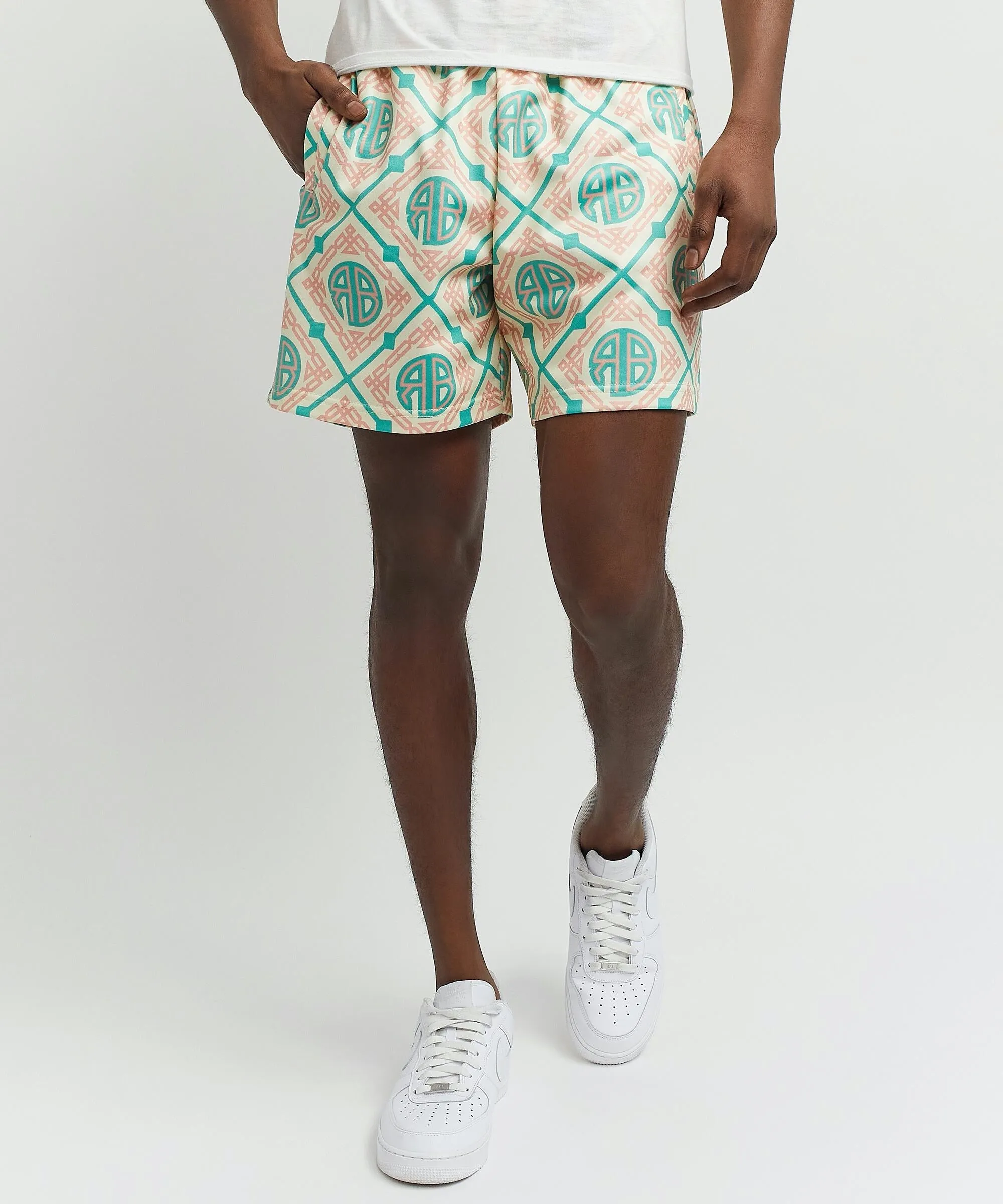 Reason Mosaic Tile Fleece Shorts