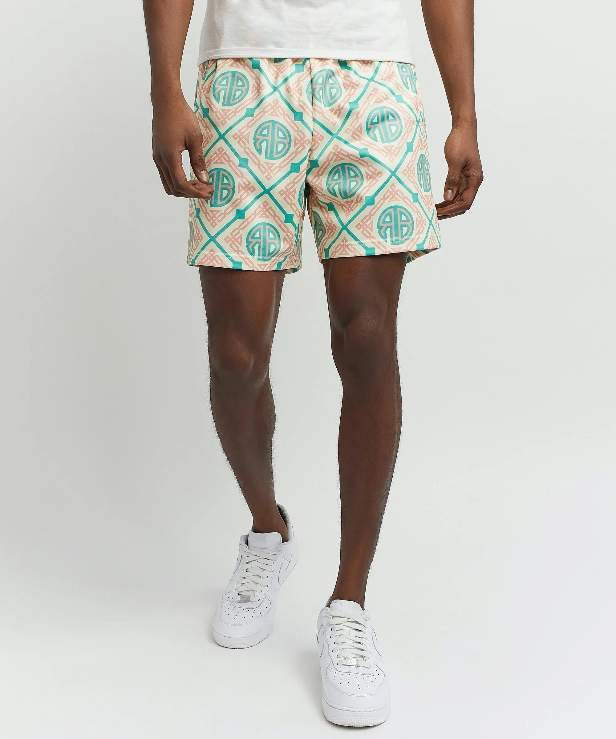 Reason Mosaic Tile Fleece Shorts