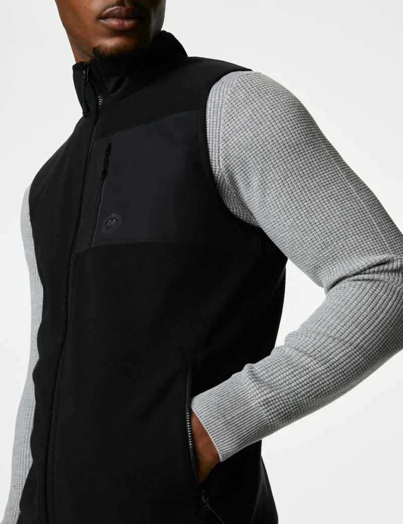 Recycled Fleece Zip Up Gilet