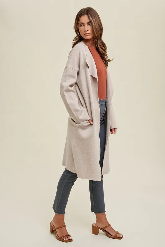 Ruby Draped Sweater Coat