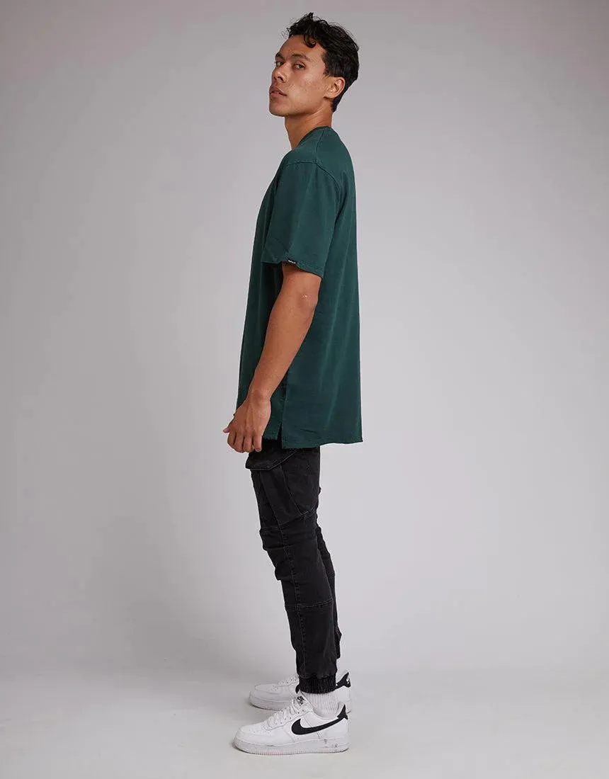 Script Fleece Tee - Green