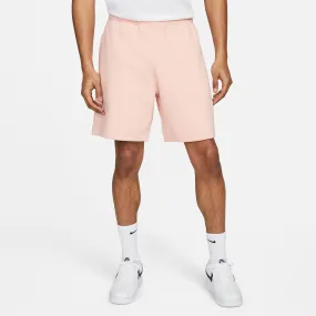 SOLOSWOOSH FLEECE SHORT BLEACHED CORAL WHITE