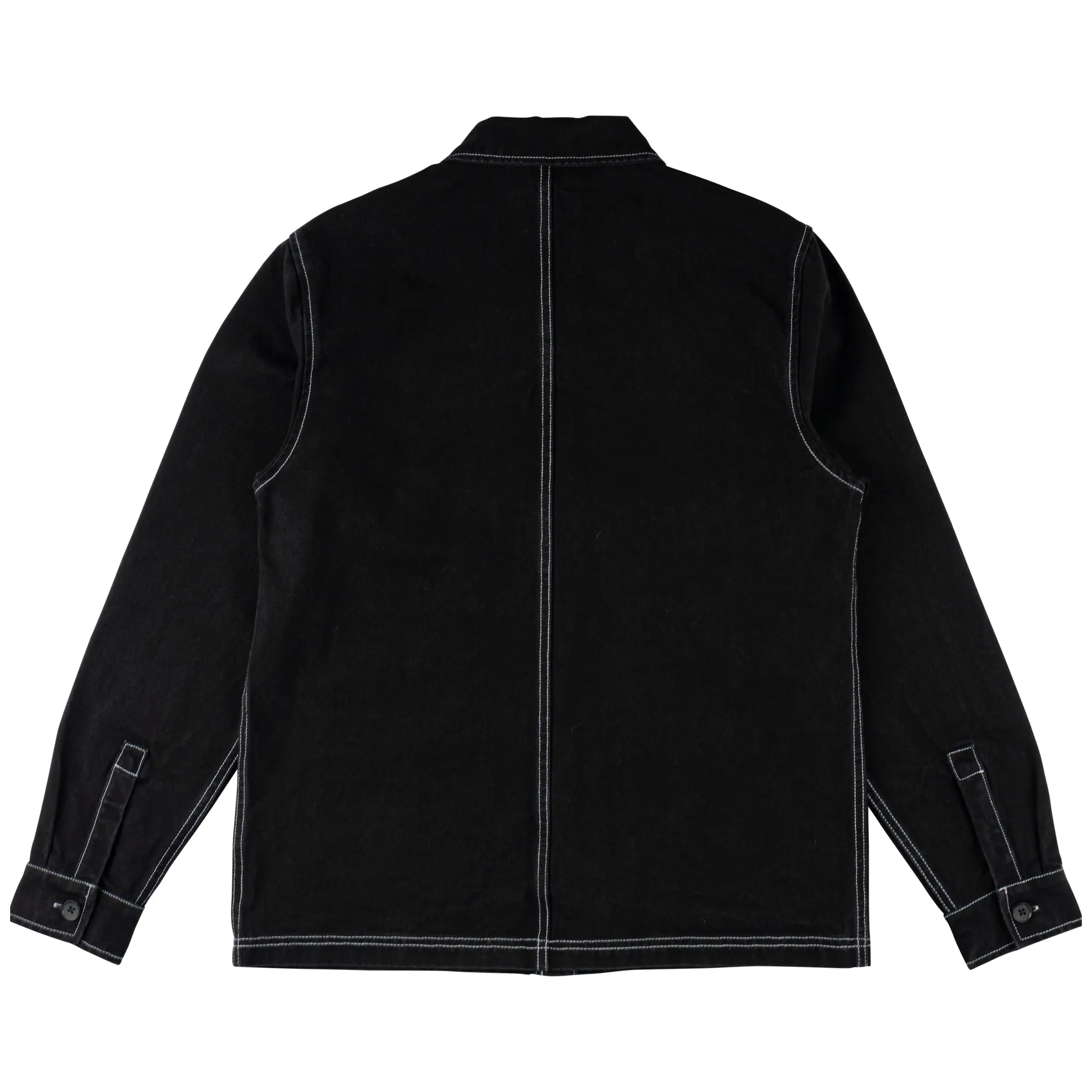 Stowaway Garment-Dyed Canvas Chore Coat - Black