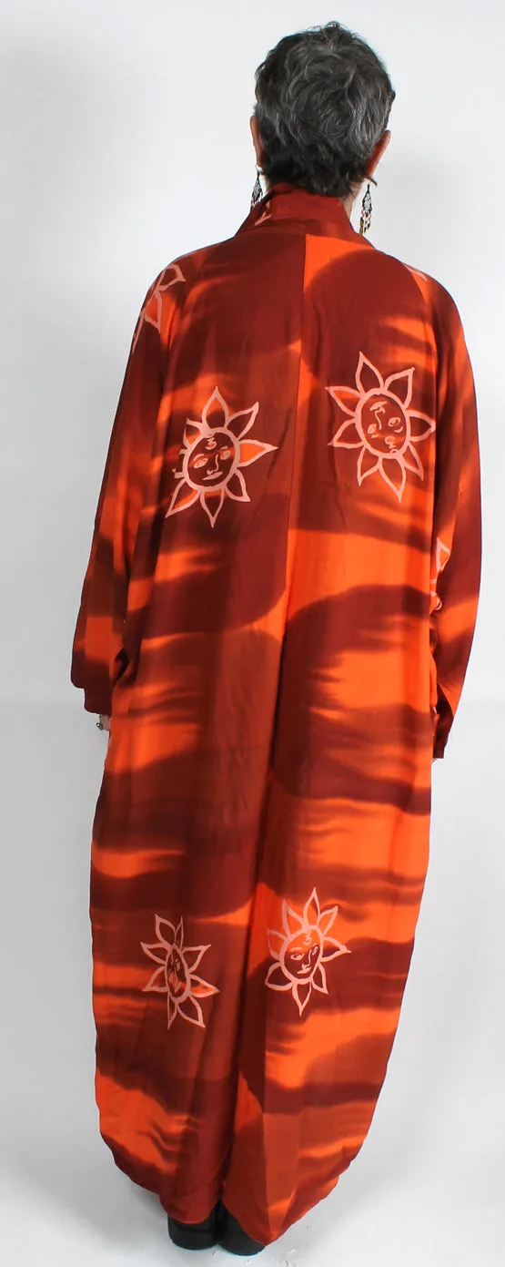 Sunset Shaman Avalon Duster Coat Resort Wear Boho Sml-6X