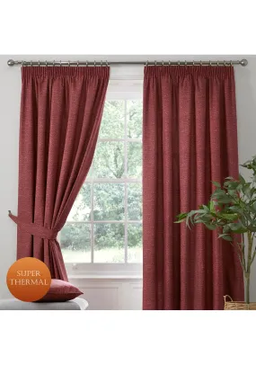 Super Warm Curtains - Red