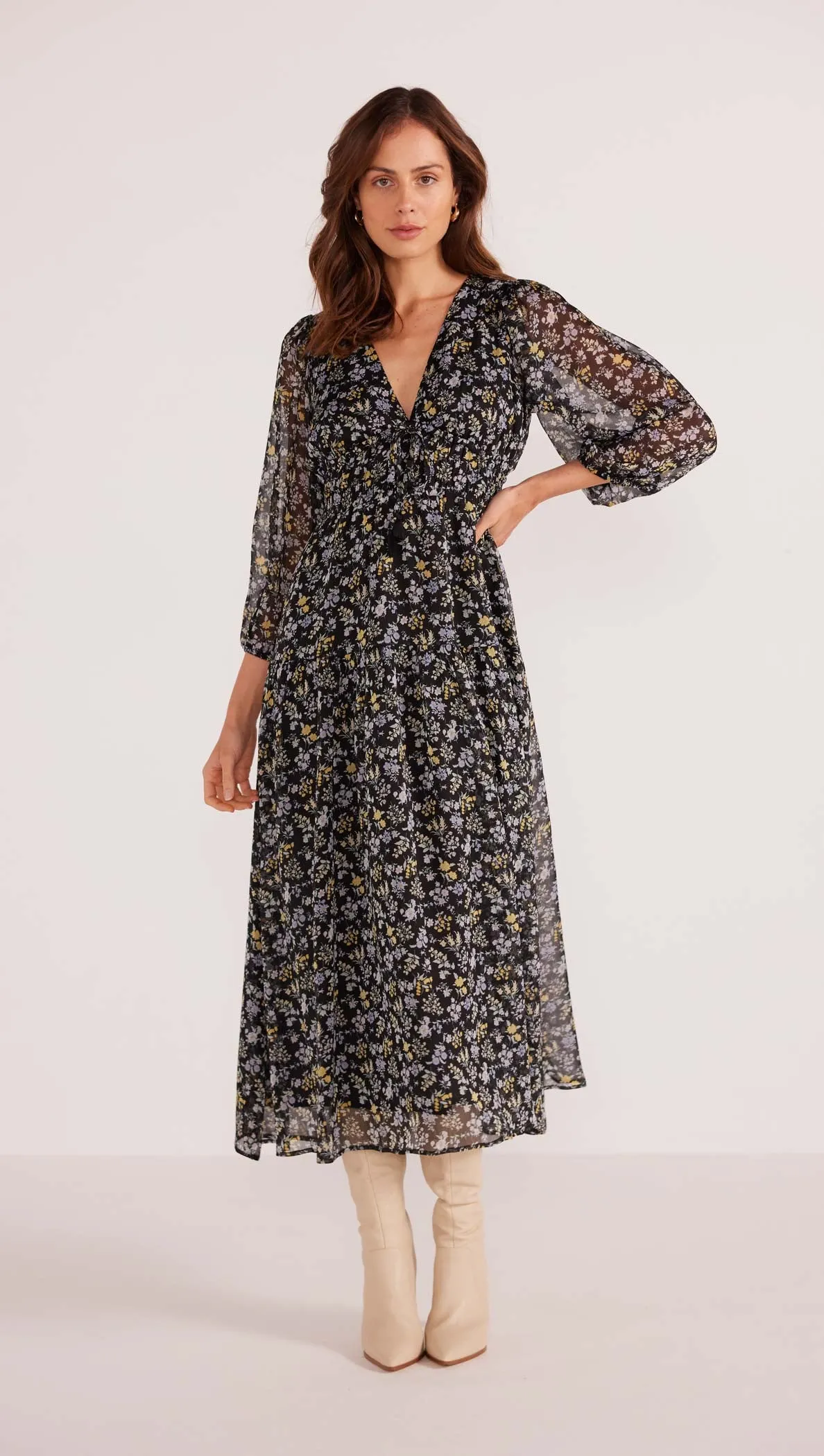 Taylee Long Sleeve Midi Dress