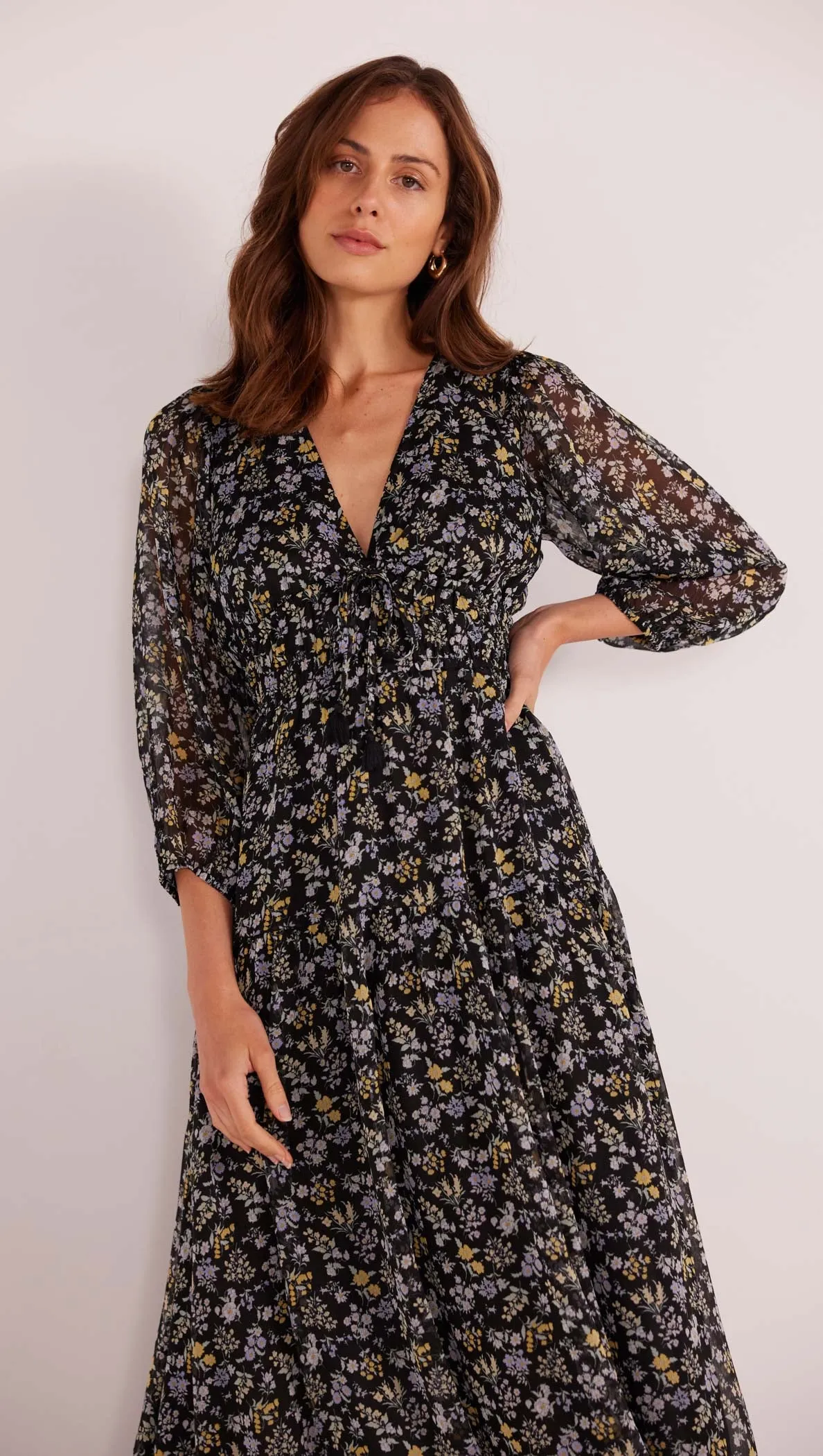 Taylee Long Sleeve Midi Dress