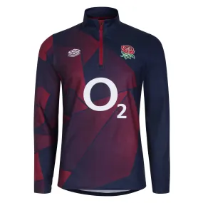 Umbro Men's England Rugby Warm Up Mid Layer 23/24 - Navy