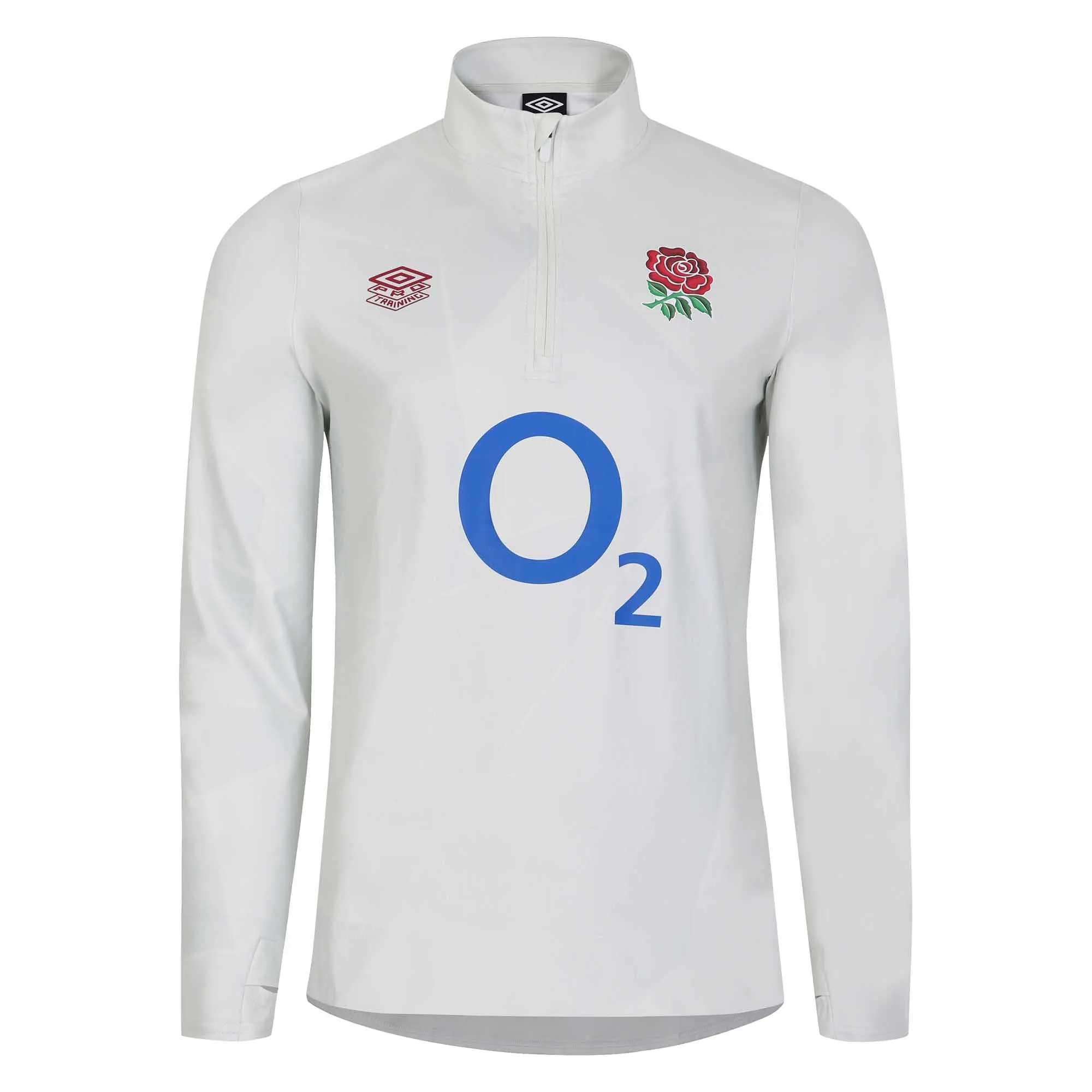 Umbro Men's England Rugby Warm Up Mid Layer 23/24 - White