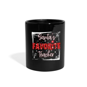 Warm Sips of Holiday Cheer: 'Santa's Favorite Teacher' Ceramic Mug