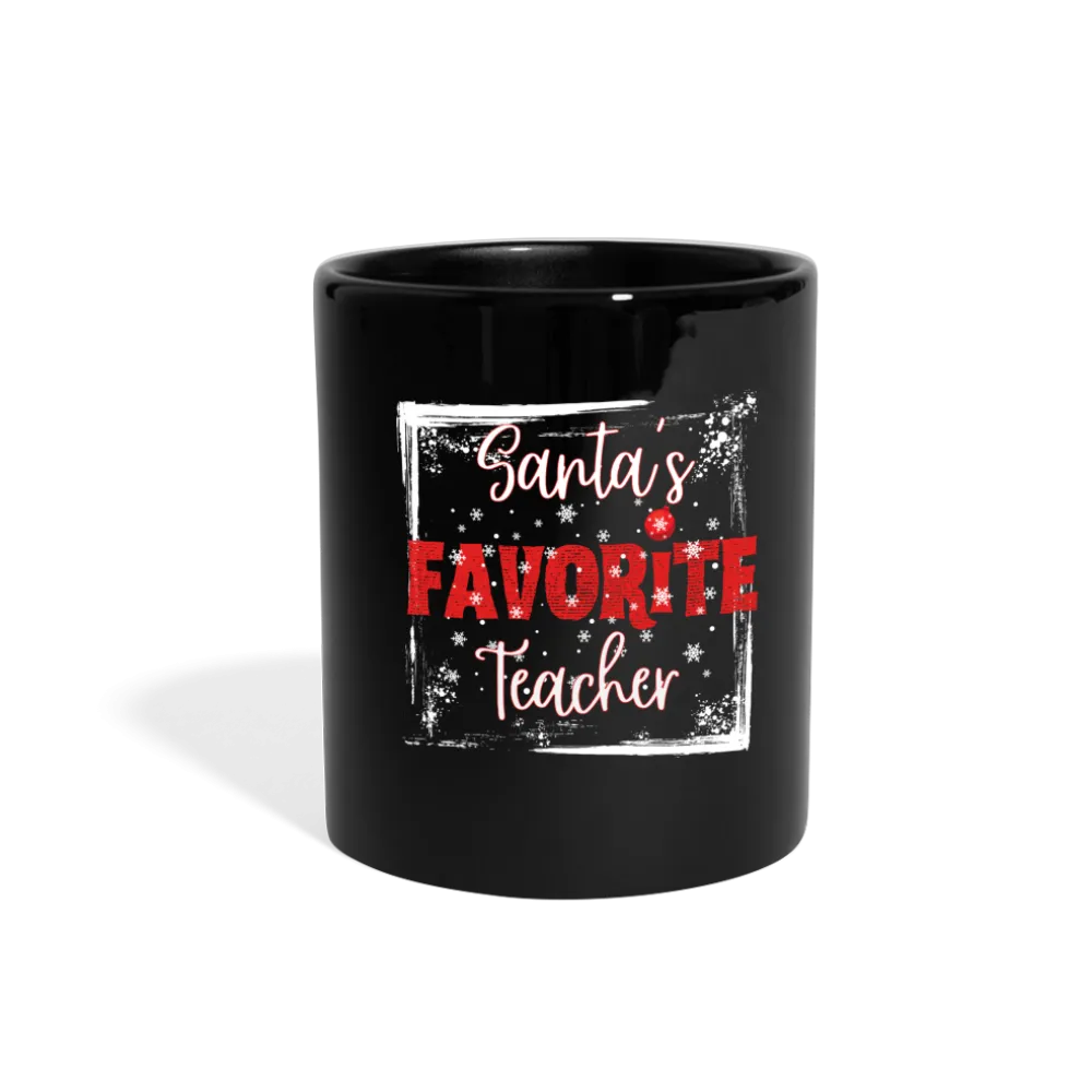 Warm Sips of Holiday Cheer: 'Santa's Favorite Teacher' Ceramic Mug