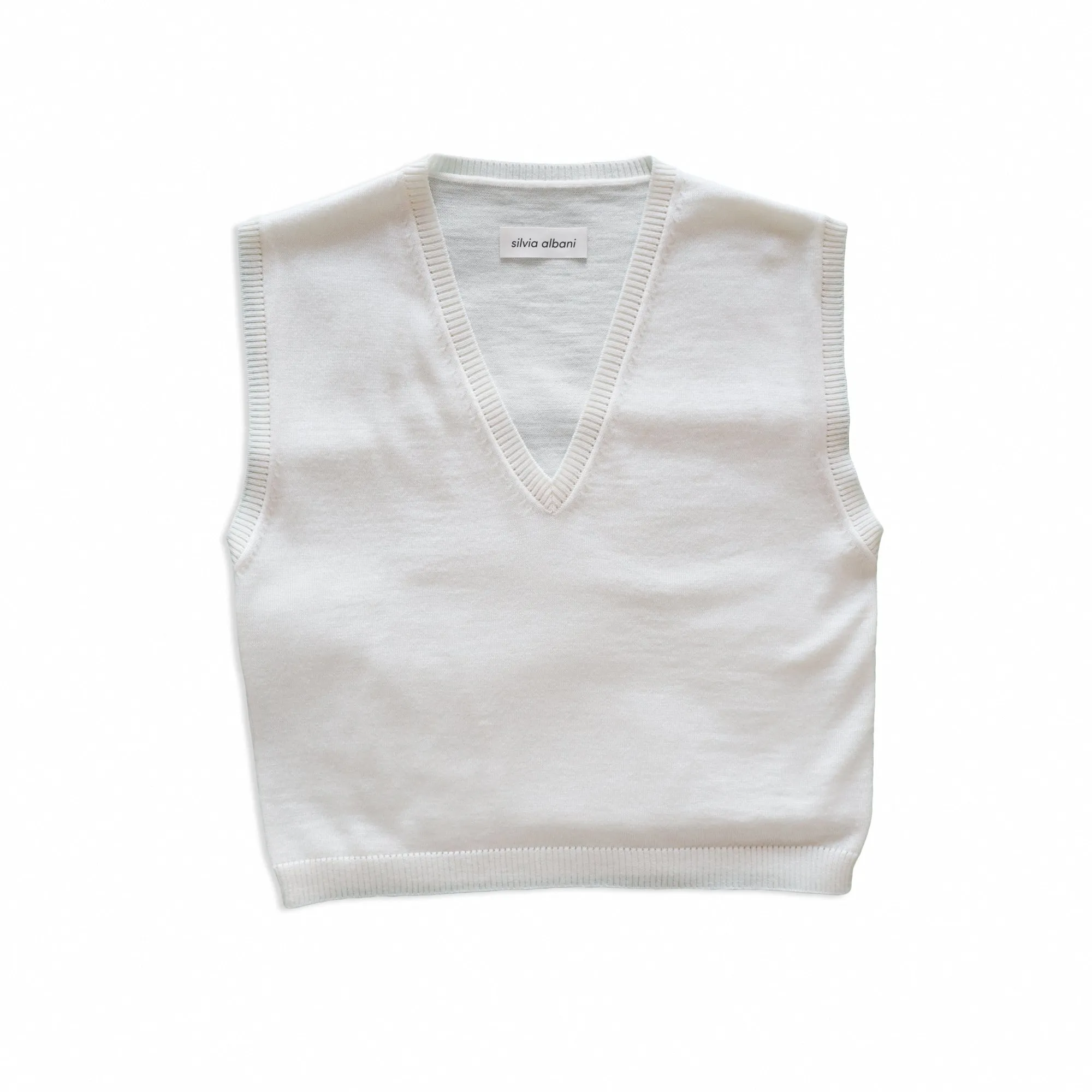 Warm White Wool Vest