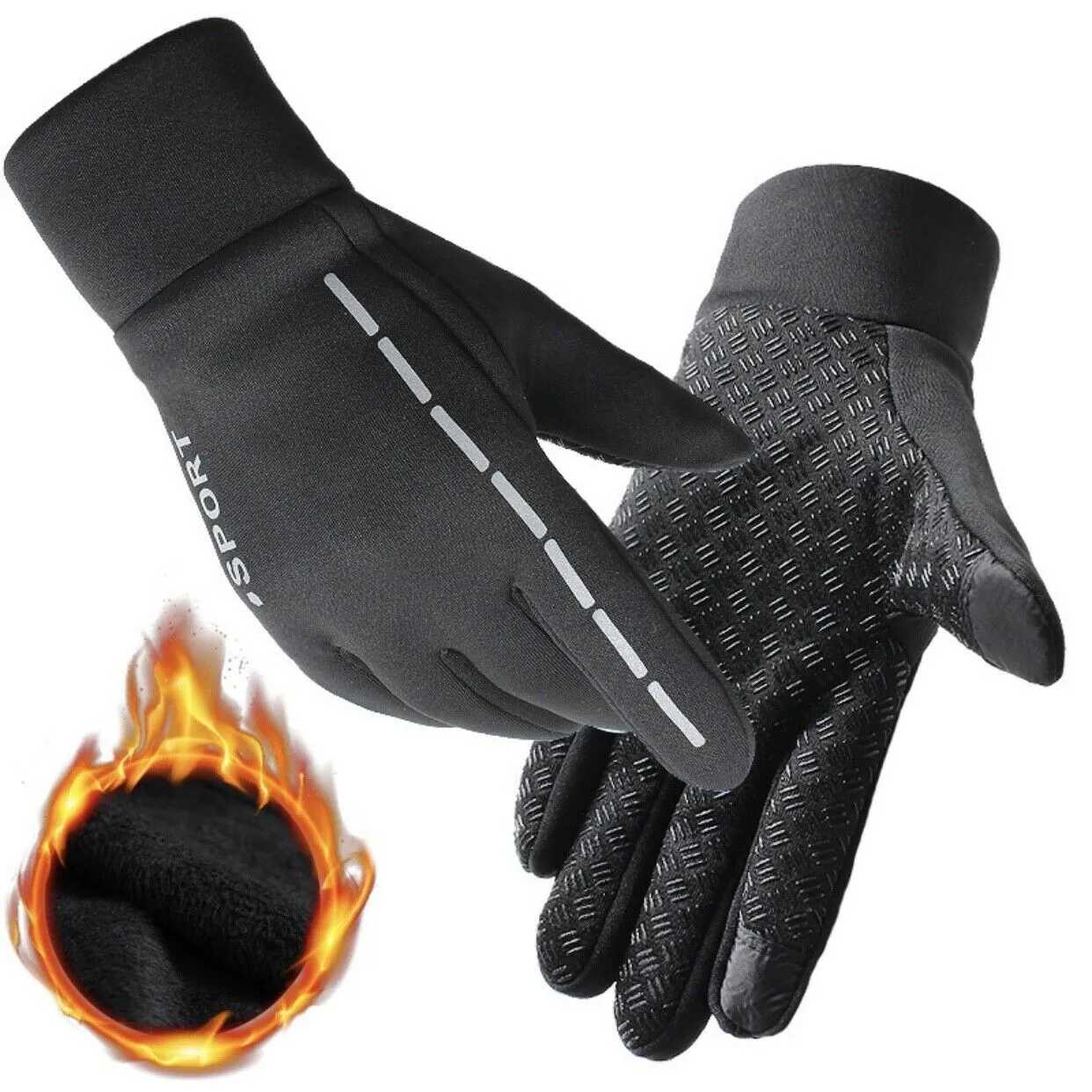 Women Men Winter Warm Gloves Windproof Thermal Touch Screen Mittens