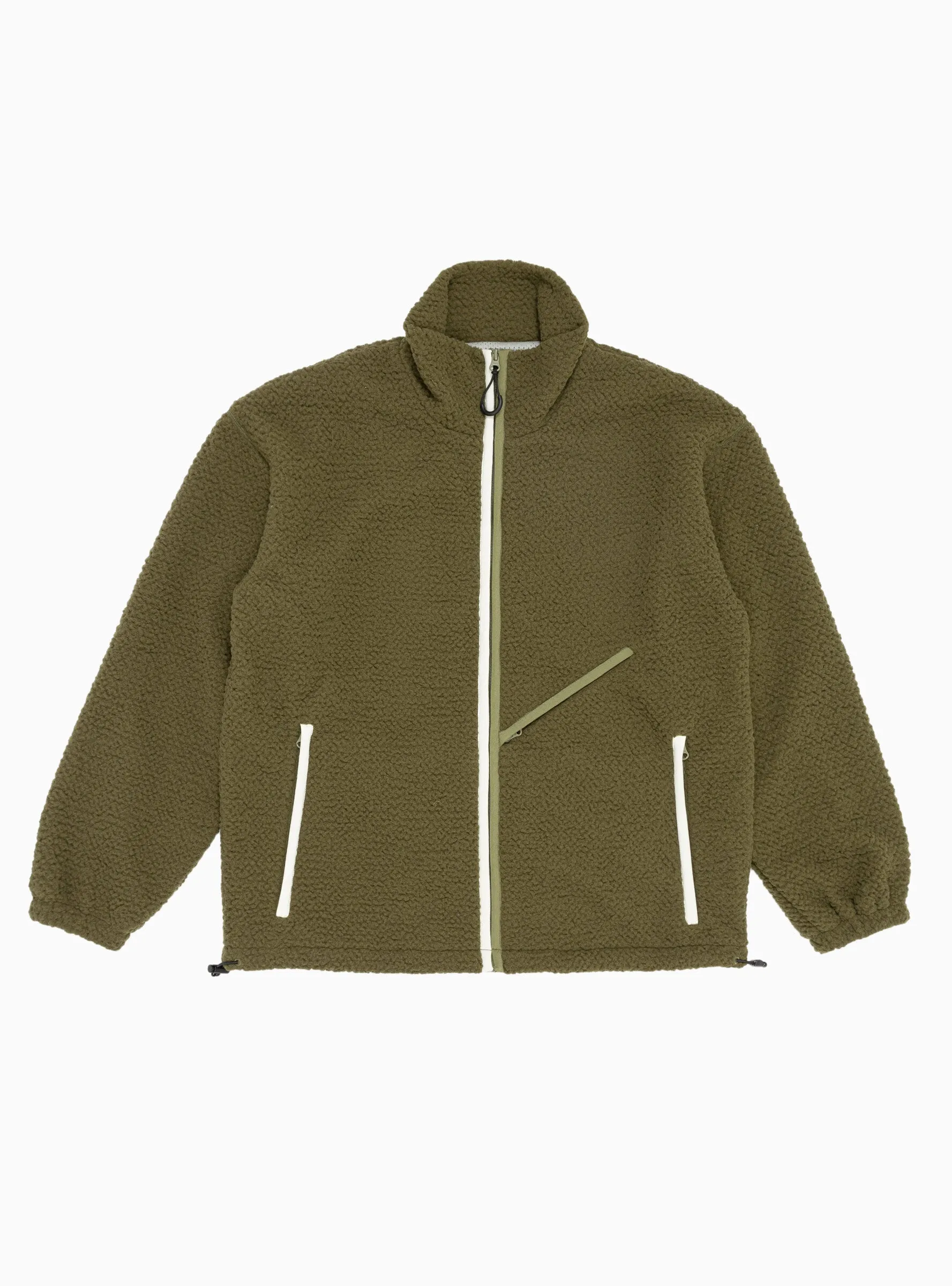 Zip Up Fleece Olive